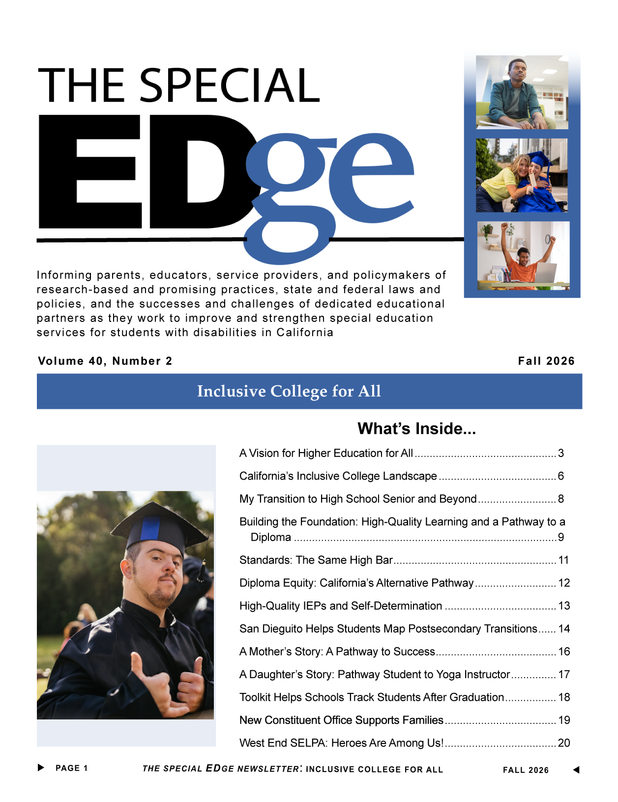 Special EDge Cover Fall 2026