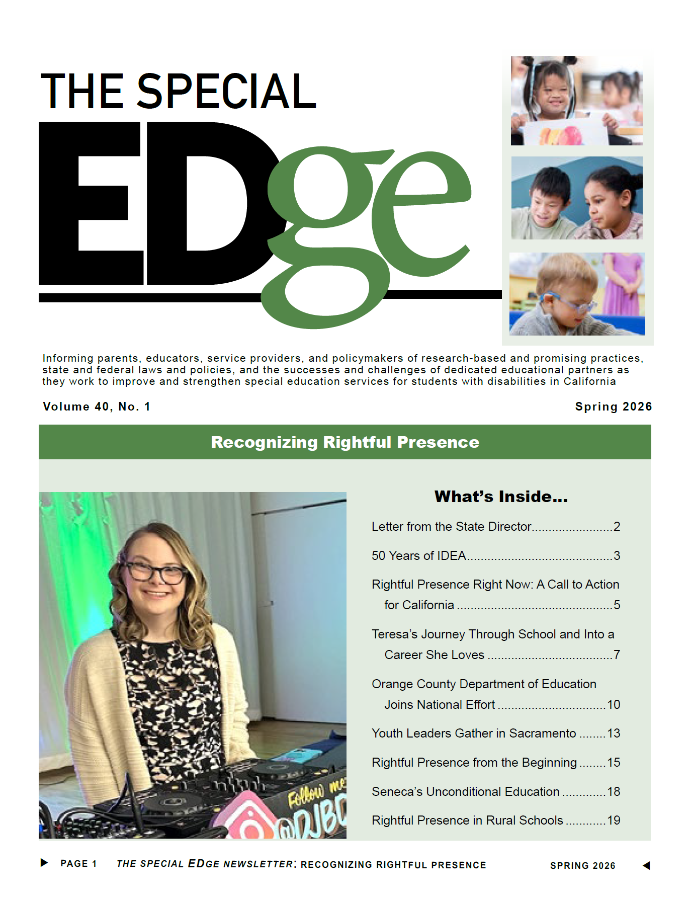 Special EDge Cover Summer 2025